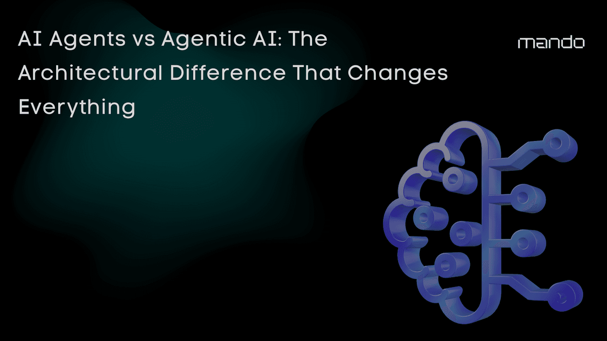 AI Agents vs Agentic AI: The Architectural Difference That Changes Everything
